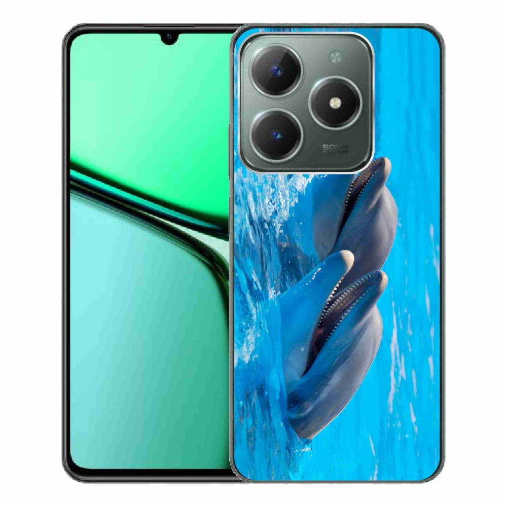 Zselés borítás mmCase a Realme C61 készülékhez - delfinek