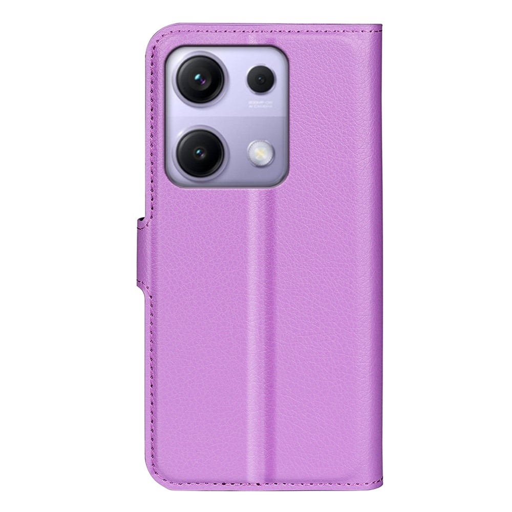 Litchi könyv tok Xiaomi Redmi Note 14S-hez - lila