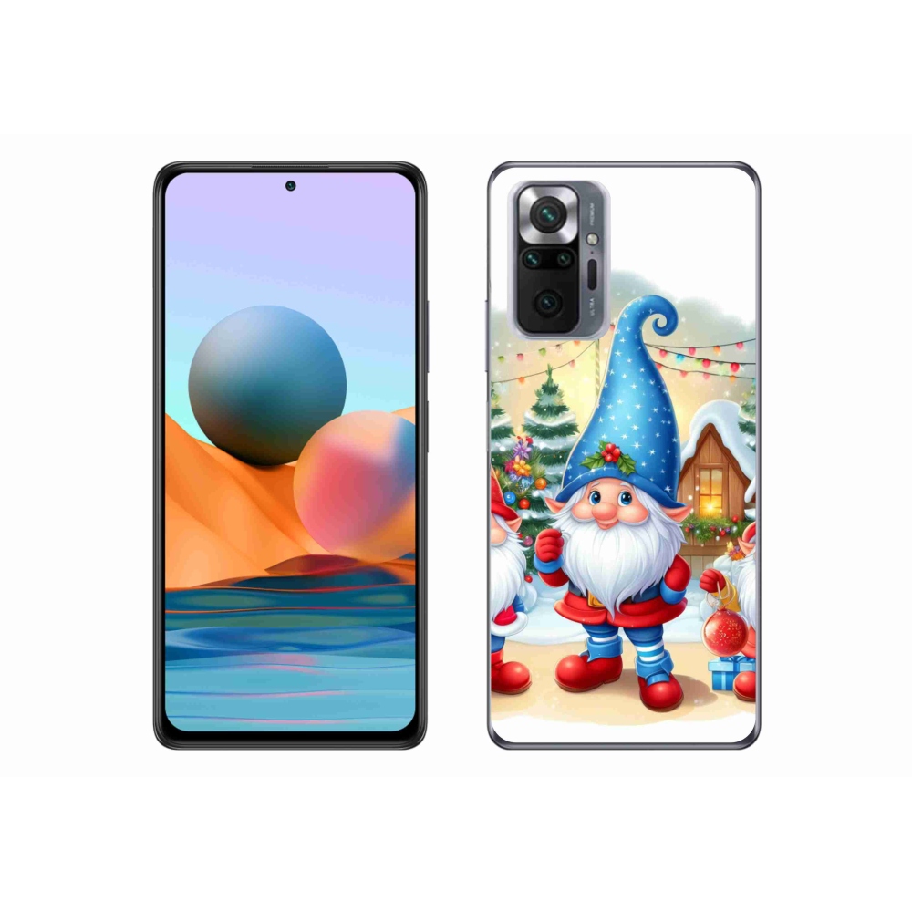 Gél borítás mmCase a Xiaomi Redmi Note 10 Pro-hoz - Karácsonyi manók