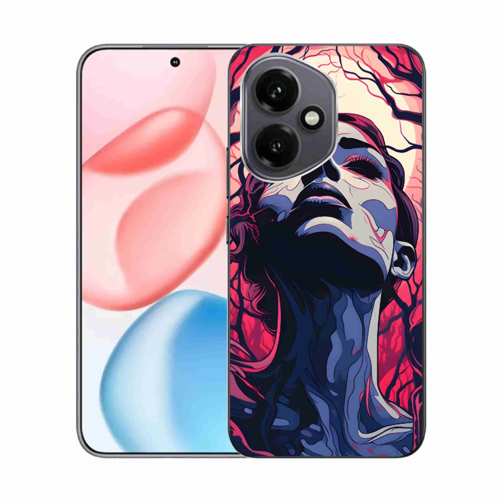 Zselés borítás mmCase a Honor 400-hoz - absztrakt arc