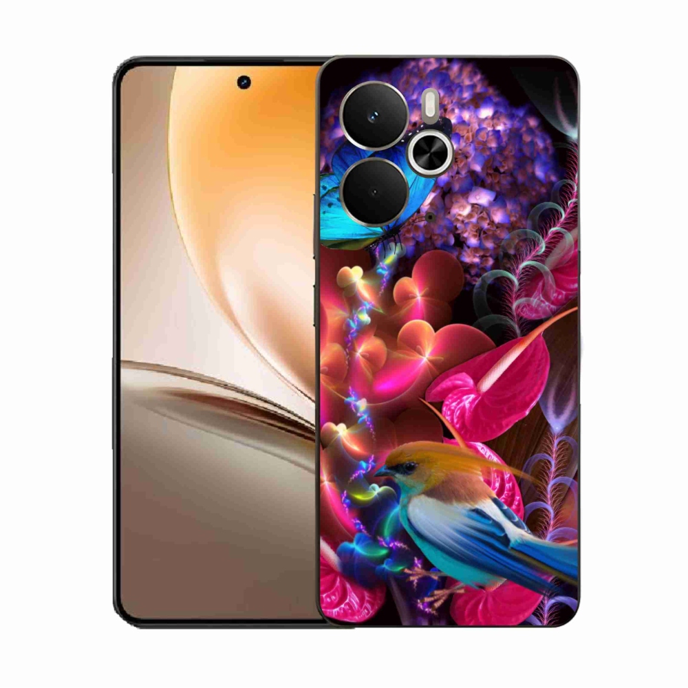 Gél borító mmCase a Realme 14 5G/14T 5G készülékhez - színes virágok