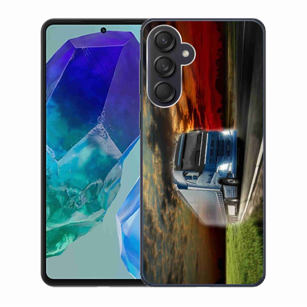 Gél borítás mmCase Samsung Galaxy M55 5G - teherautó 4