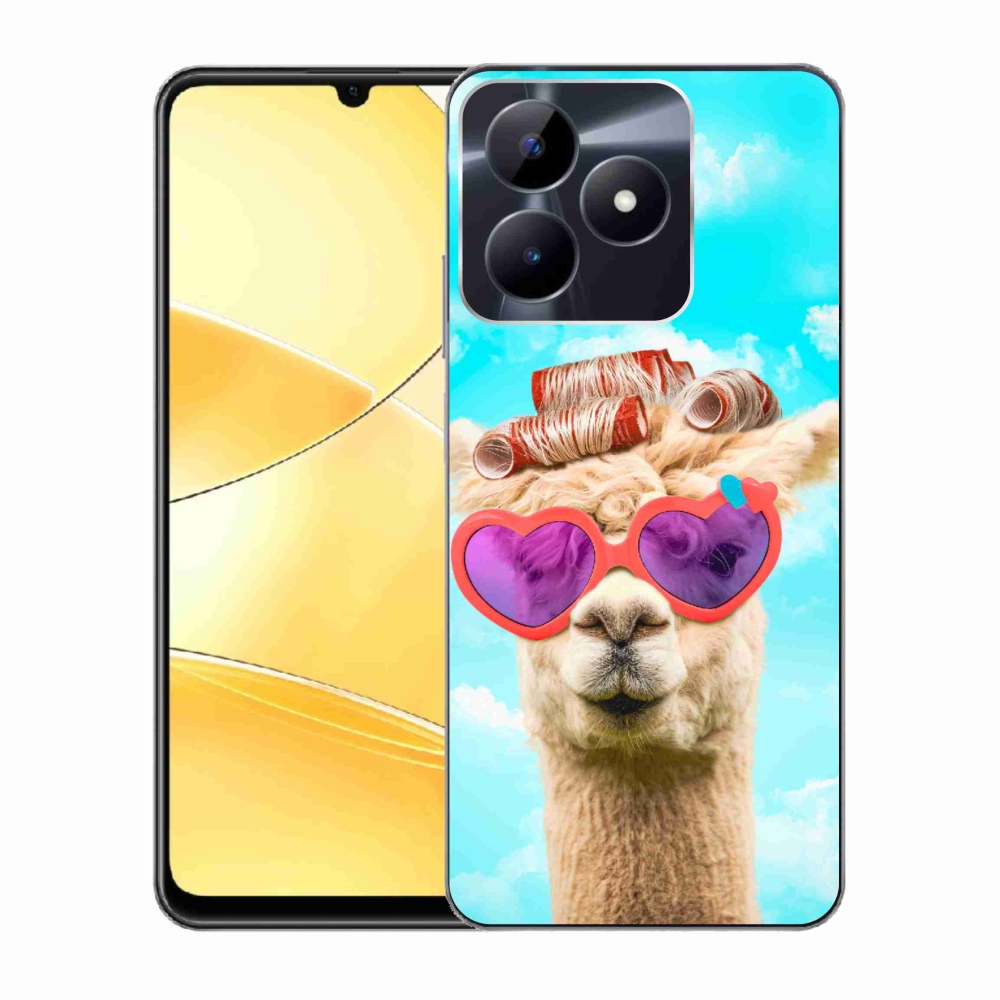 Zselés borítás mmCase a Realme C51/C53 készülékhez - szemüveges láma