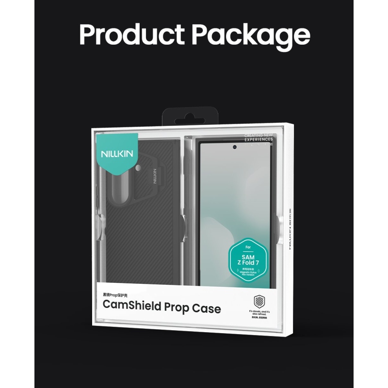 Nillkin CamShield Prop mágneses tollnyílás (átlátszó lencse) hátlap Samsung Galaxy Z Fold 7 fekete