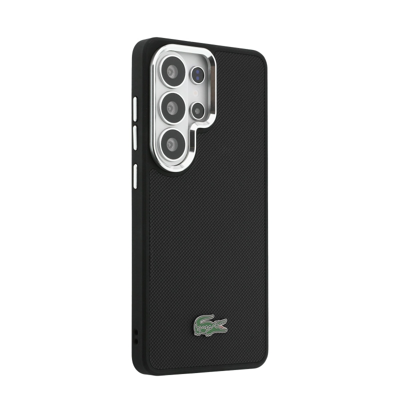 Lacoste Petit Pique fém logós mágneses hátlap Samsung Galaxy S26 Ultra fekete