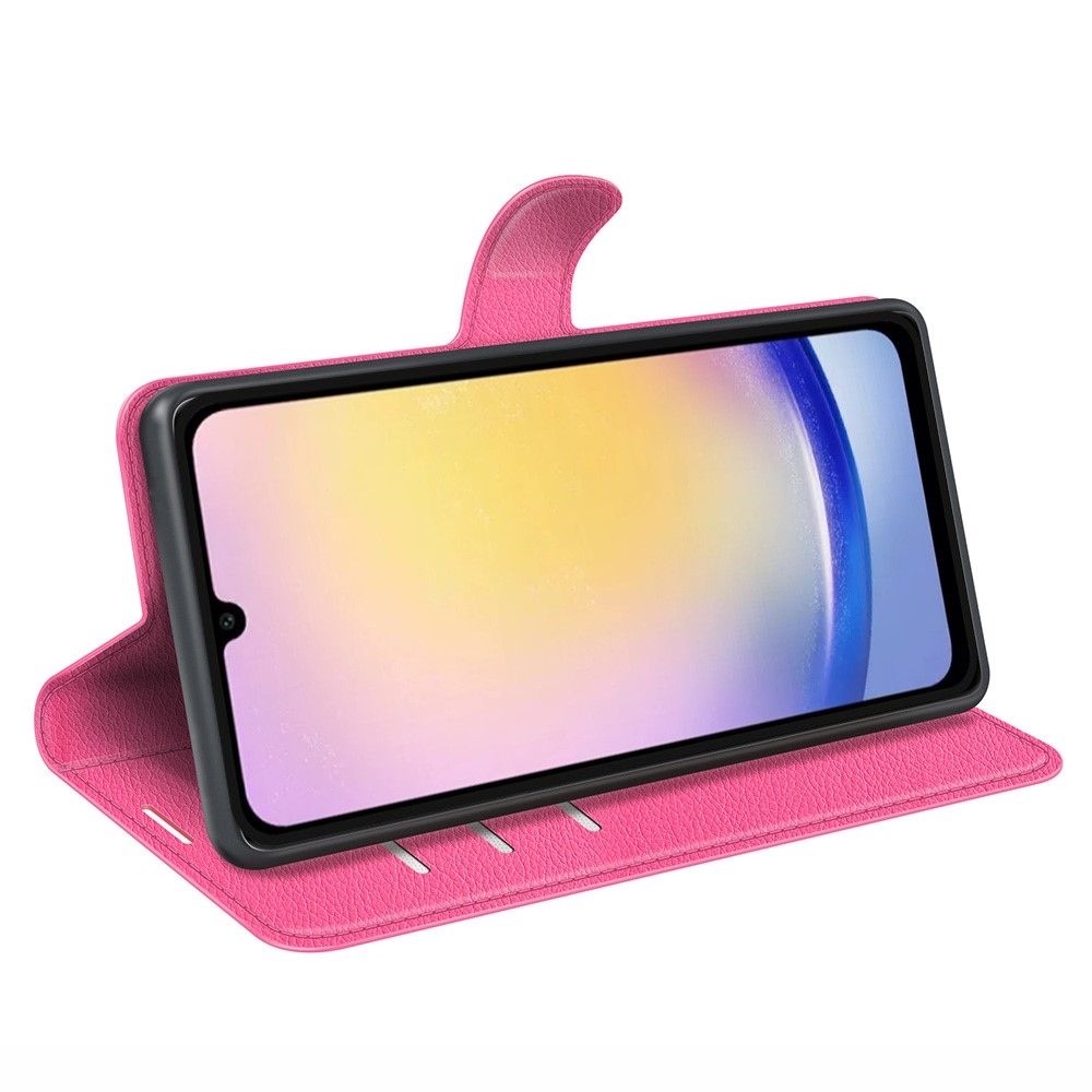 Litchi könyv tok Samsung Galaxy A26 5G - rózsaszínű