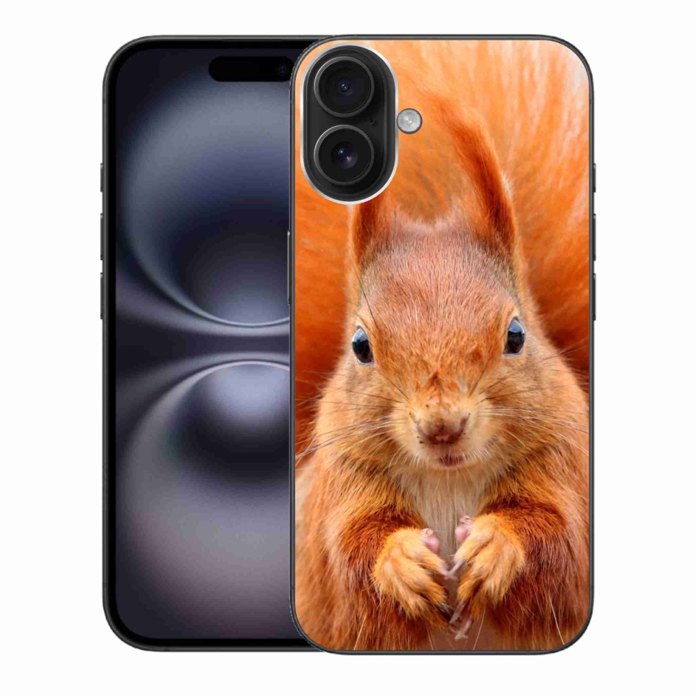 Zselés borítás mmCase iPhone 16 Plus készülékhez - mókus