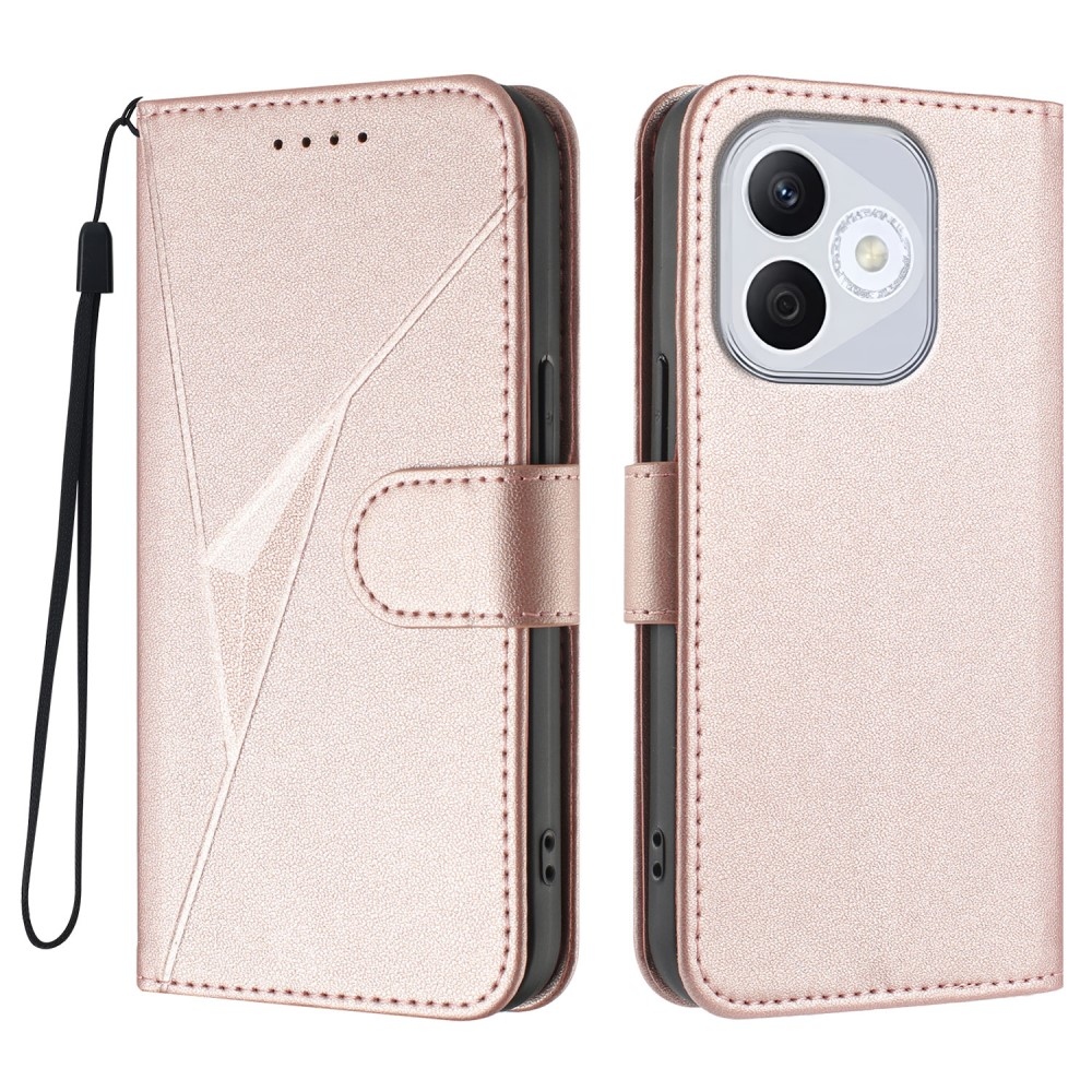 Háromszögek könyvtáska Honor 400 Lite-hoz - rózsaarany