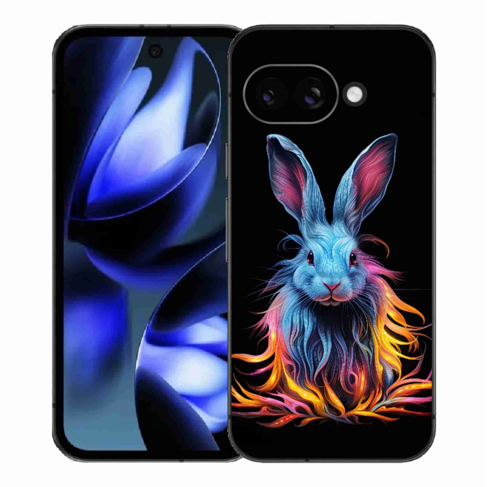 Gél borítás mmCase a Google Pixel 9a készülékhez - absztrakt nyúl