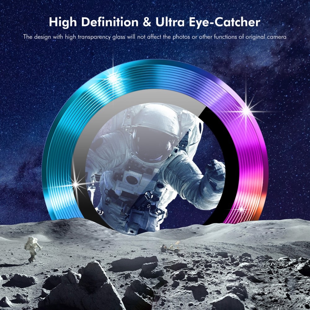 ENK Fém kamera lencse üveg Honor 400 Lite-hoz (különálló szemüveg) - színes