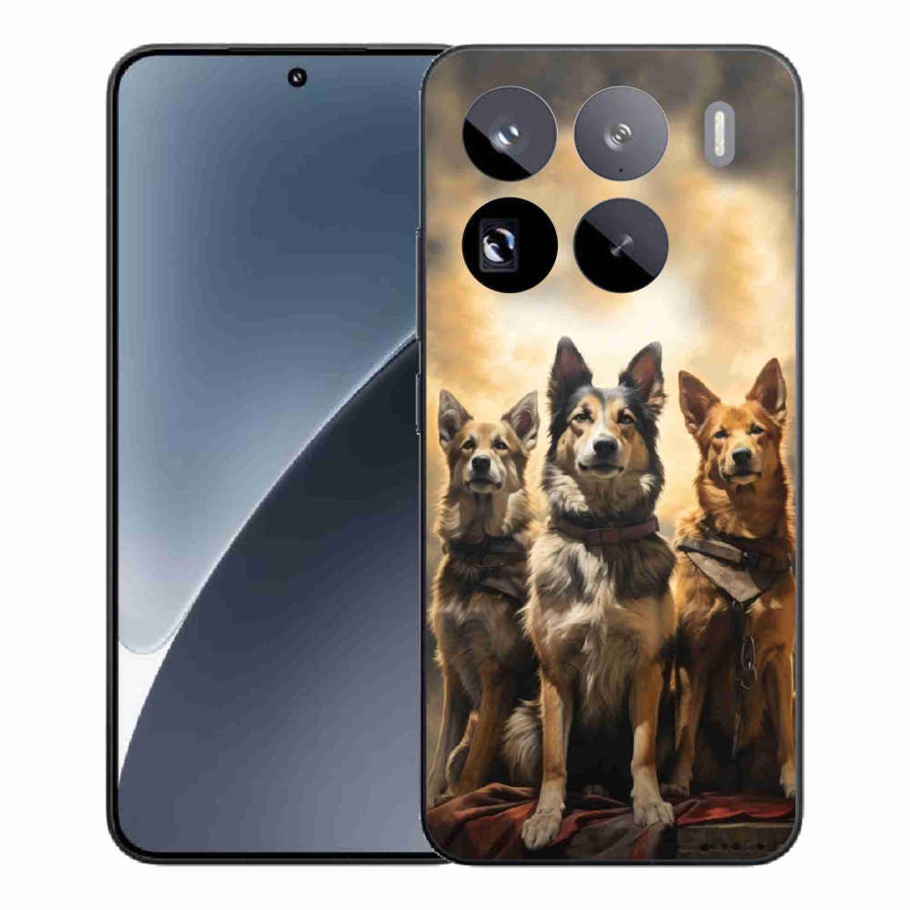 Gél borítás mmCase a Xiaomi 15 Pro számára - három kutya