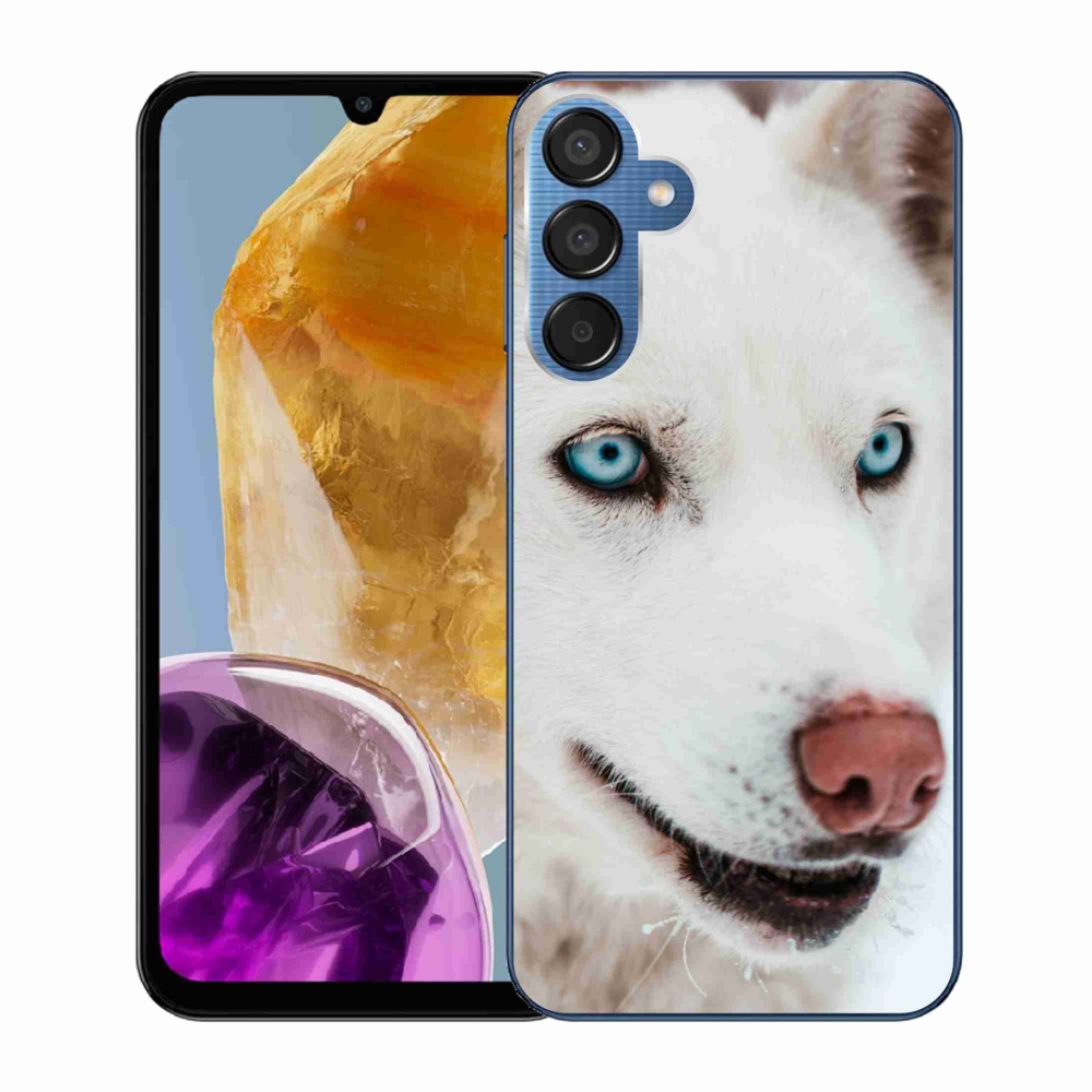 Gél tok mmCase a Samsung Galaxy M15 5G készülékhez - kutyaszemmel nézve