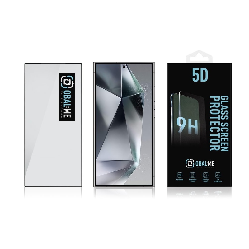 CSOMAG:ME 5D edzett üveg Samsung Galaxy S24 Ultra Fekete