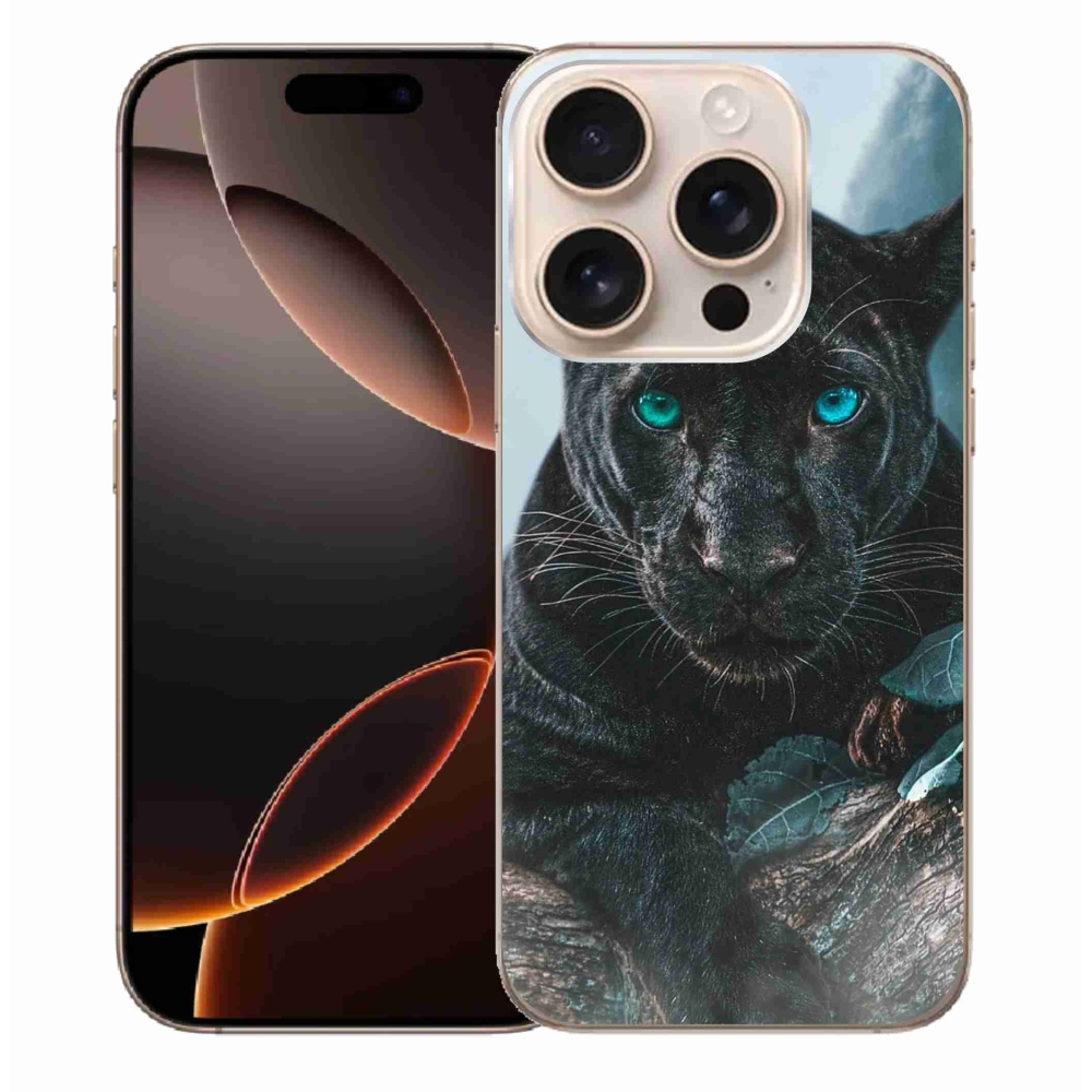 Zselés borítás mmCase iPhone 16 Pro Max készülékhez - fekete párduc