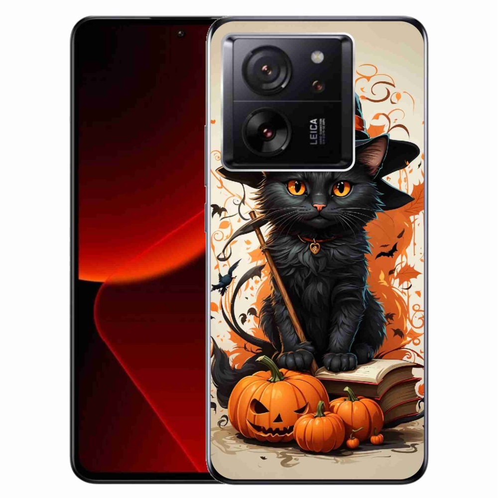 Zselés borítás mmCase a Xiaomi 13T/13T Pro számára - cat wizard
