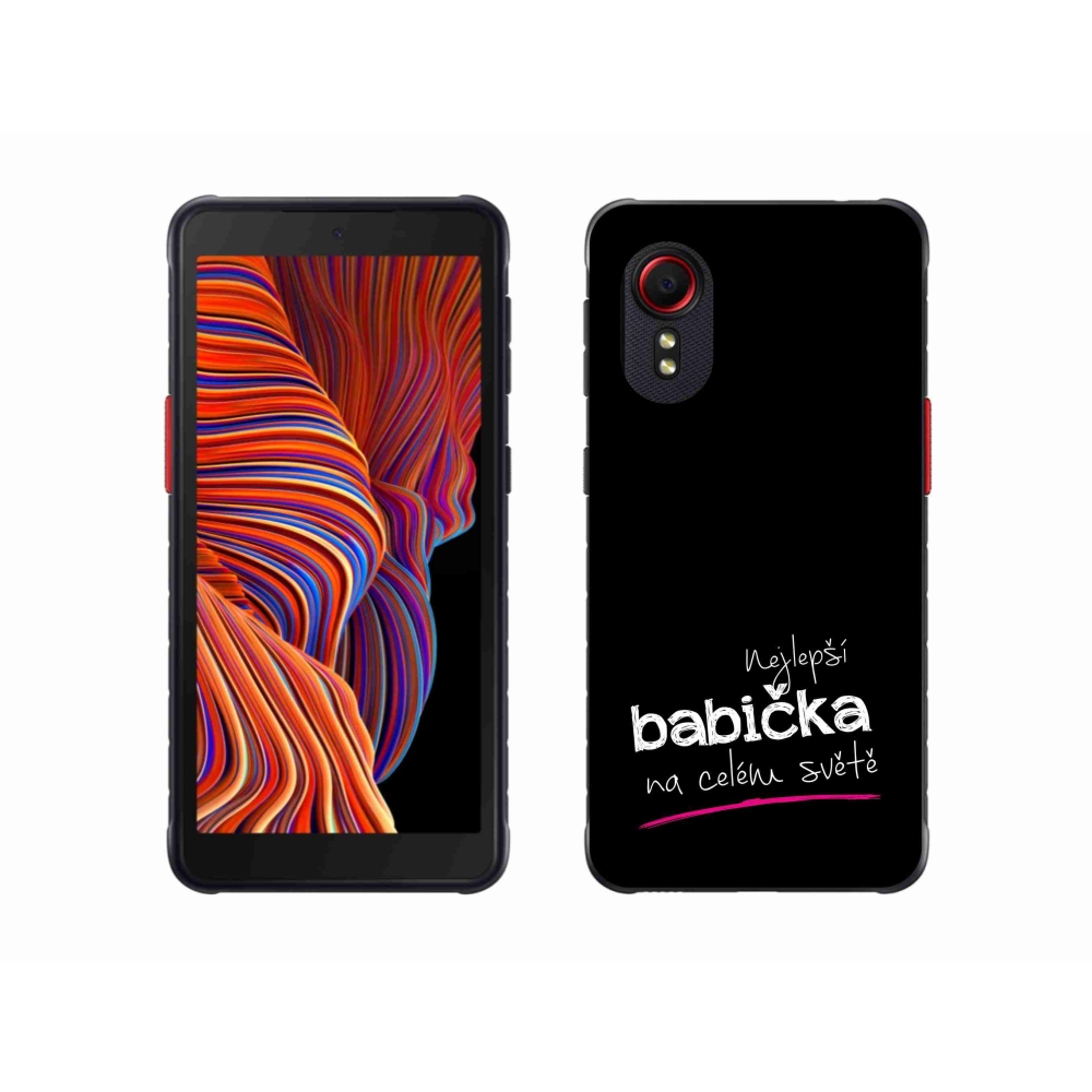 Gél borító mmCase a Samsung Galaxy Xcover 5 - a legjobb nagymama 4 fekete háttérrel
