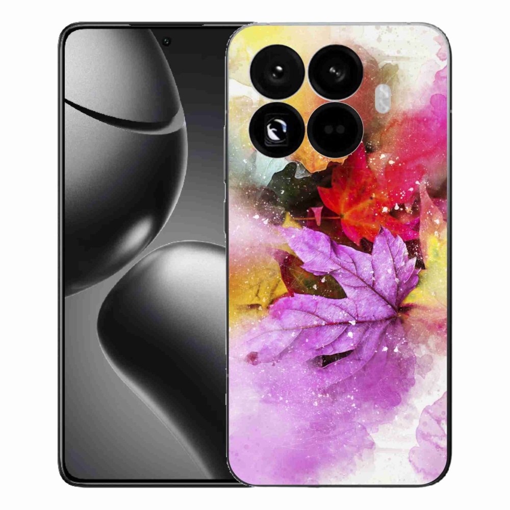 Gél borítás mmCase a Xiaomi 15T Pro számára - színes levelek