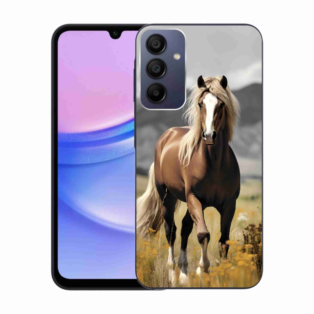 Zselés borítás mmCase Samsung Galaxy A15 4G/5G - barna ló 1