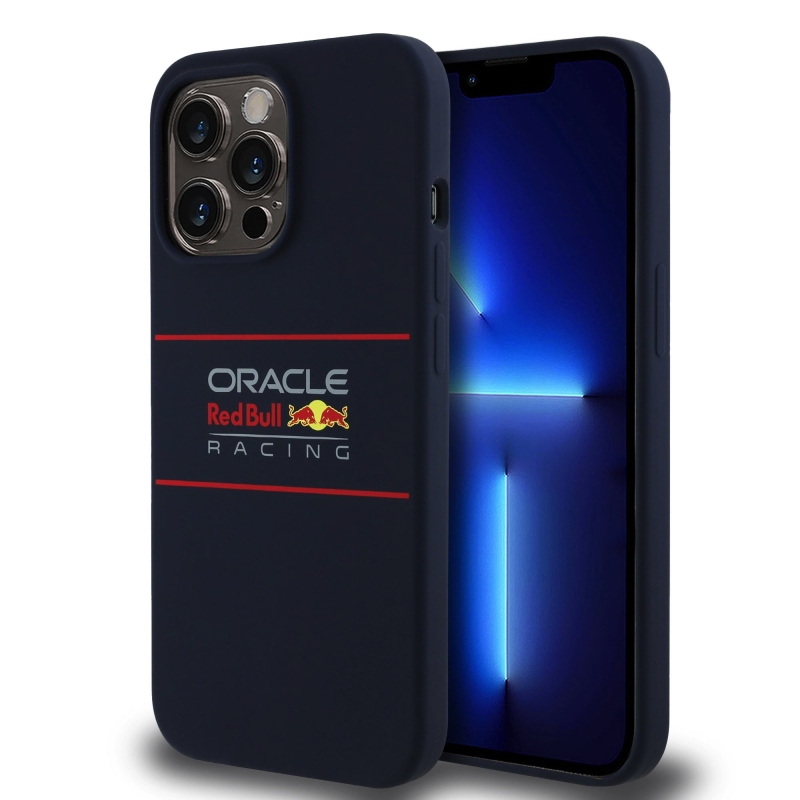 Red Bull szilikon vízszintes logós MagSafe hátlap iPhone 13 Pro tengerészgyalogsághoz