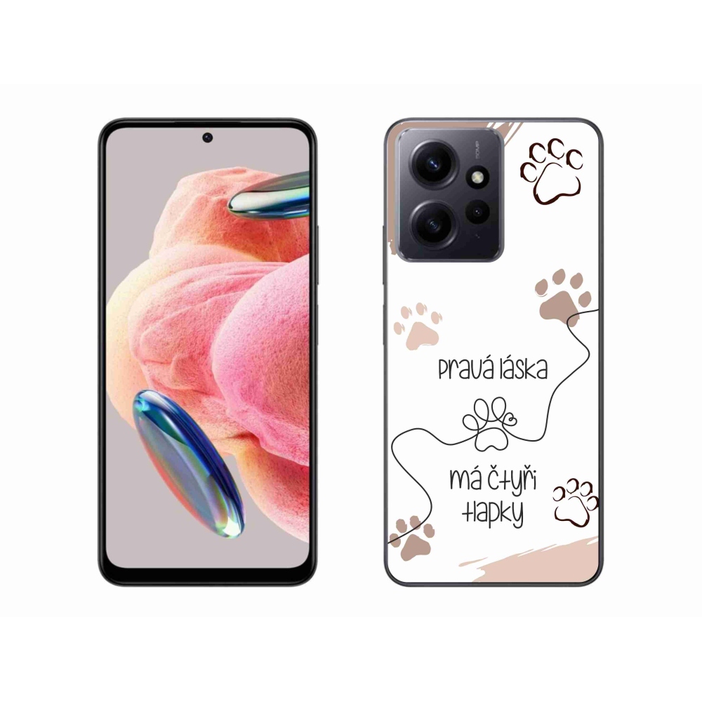 Gél borítás mmCase a Xiaomi Redmi Note 12 4G-hez - kutya motívum 1 fehér háttér