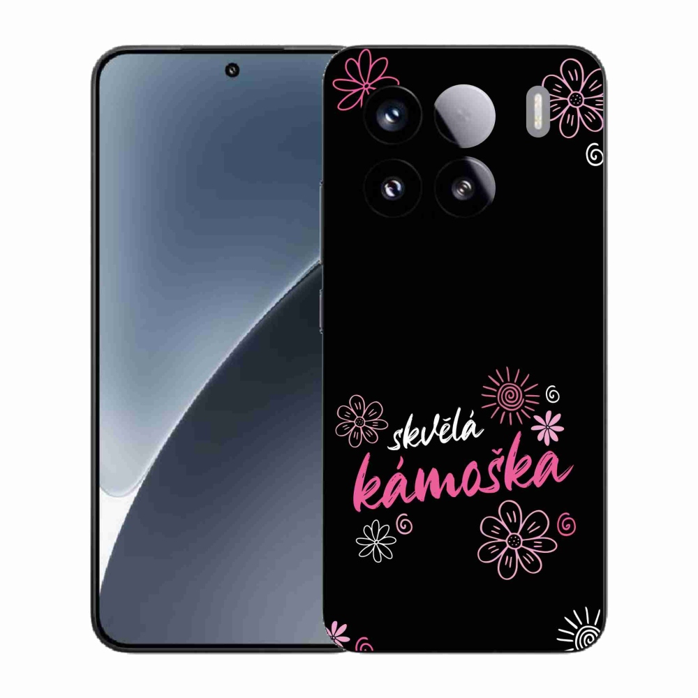 Gél borító mmCase a Xiaomi 15 - nagyszerű haver fekete háttérrel