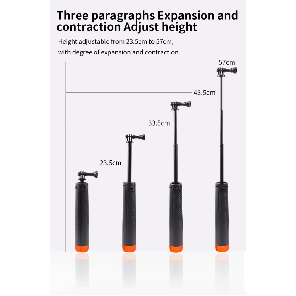 Lebegő szelfibot állvánnyal akciókamerákhoz