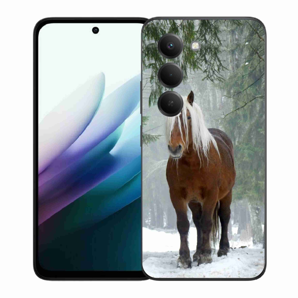 Gél borítás mmCase a Xiaomi Redmi 15 4G/5G (171mm) - ló az erdőben