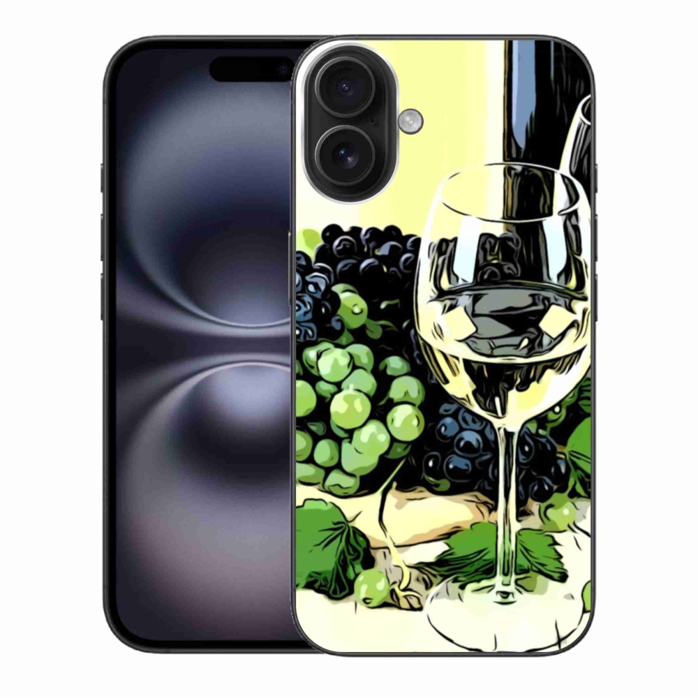 Gél borítás mmCase iPhone 16 Plus készülékhez - borospohár