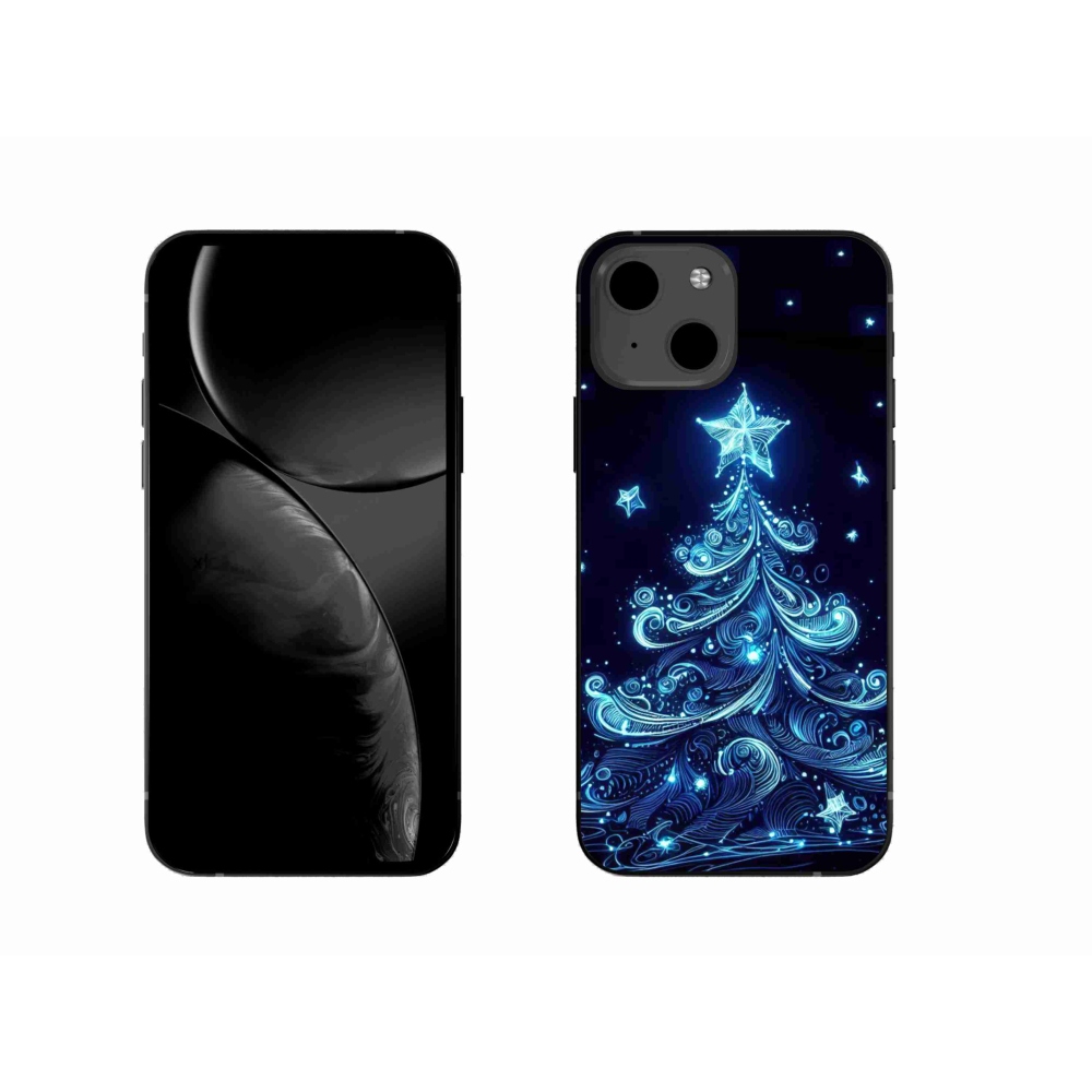 Gél borítás mmCase iPhone 13 6.1 készülékhez - neon karácsonyfa 4