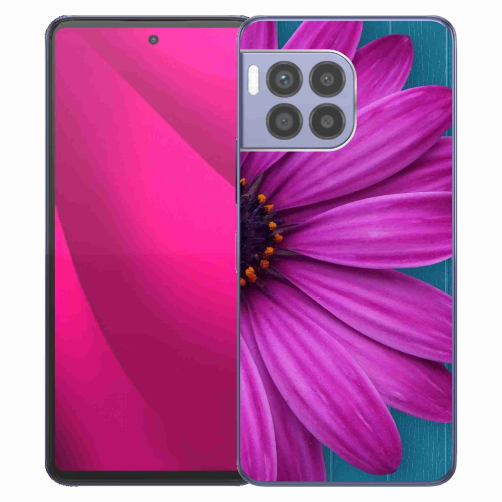 Zselés borítás mmCase a T-Mobile T Phone 2 Pro készülékhez - lila színű margaréta