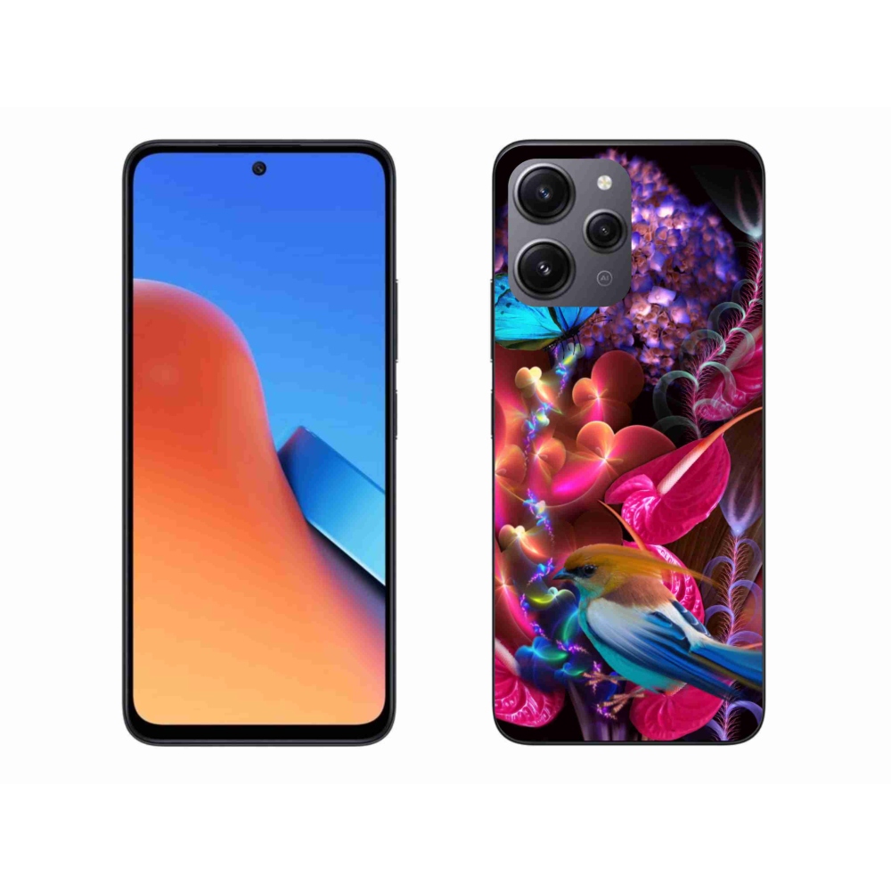Gél borító mmCase a Xiaomi Redmi 12-hez - színes virágok