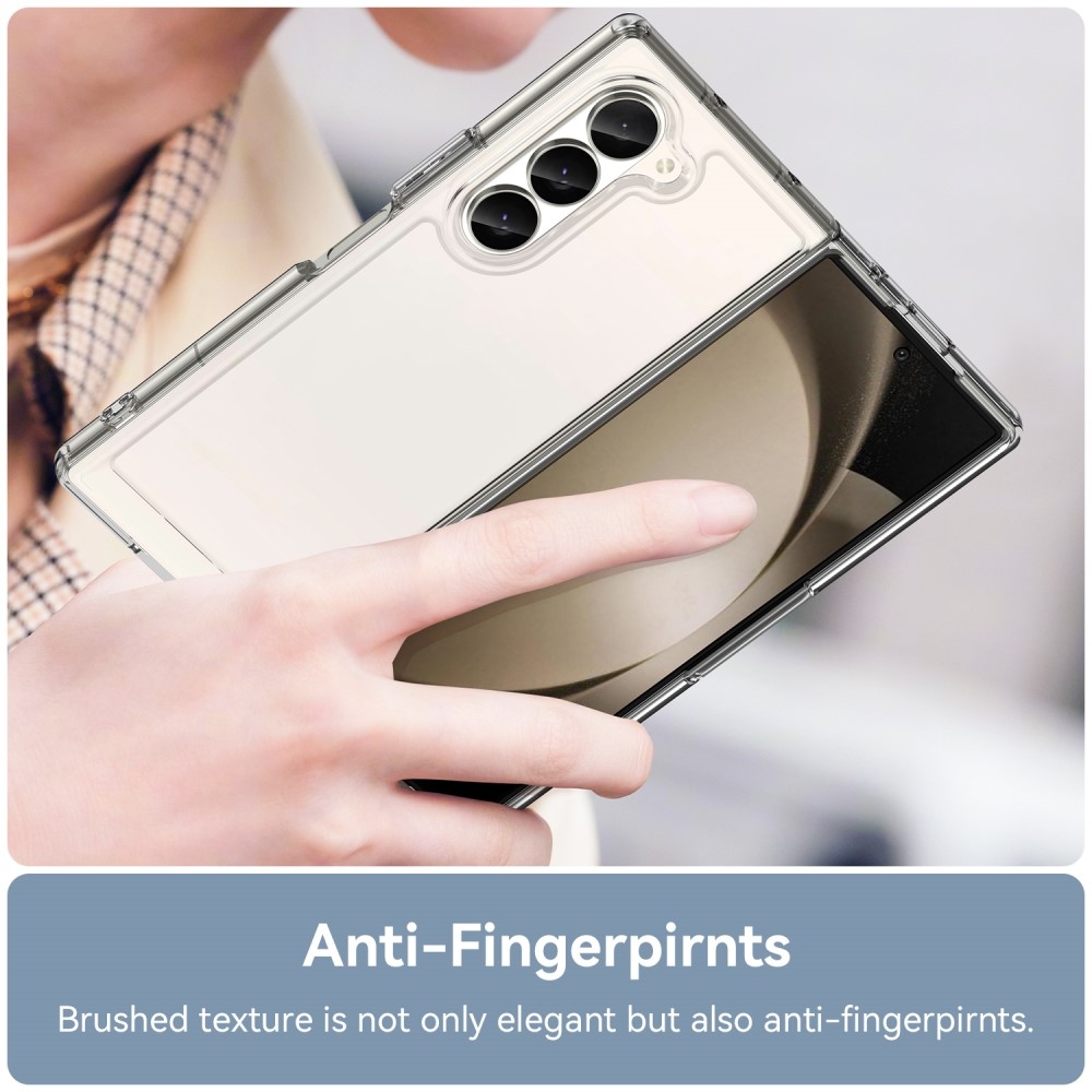 Gél tok fix hátlappal Samsung Galaxy Z Fold6 5G készülékhez - átlátszó