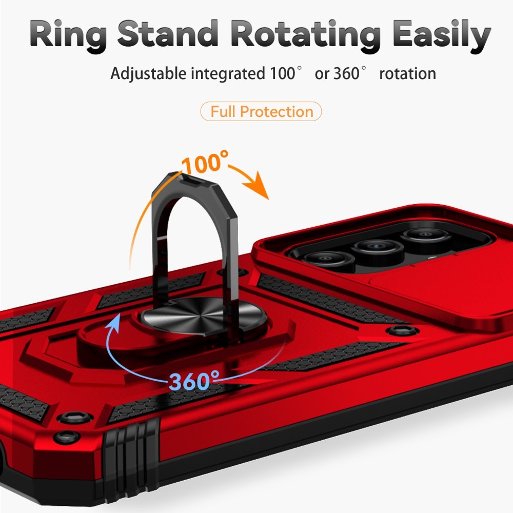 Csúszásálló hibrid borítás Samsung Galaxy A55 5G készülékhez - piros