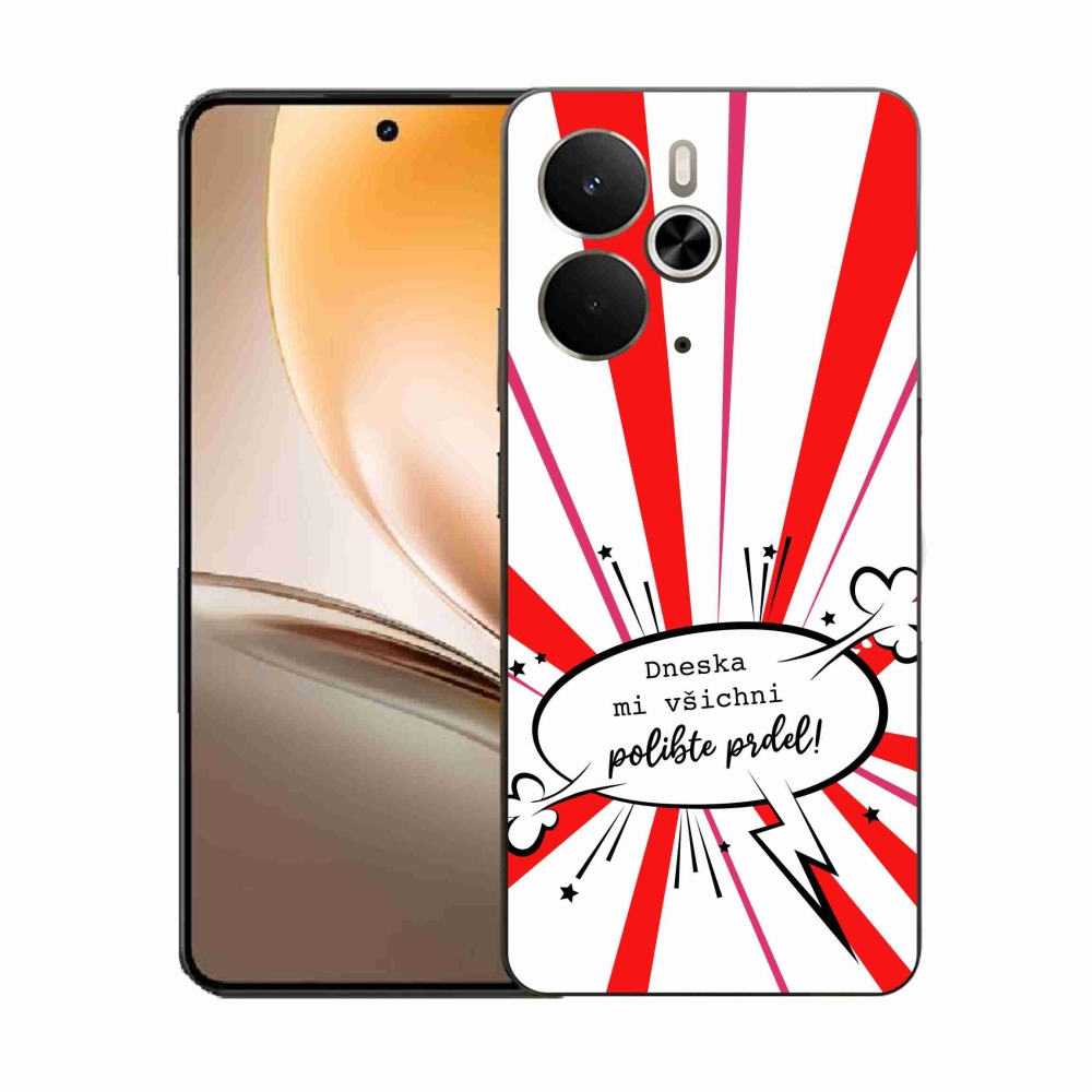 Gél borító mmCase a Realme 14 5G/14T 5G készülékhez - vicces szöveg 15 fehér háttérrel