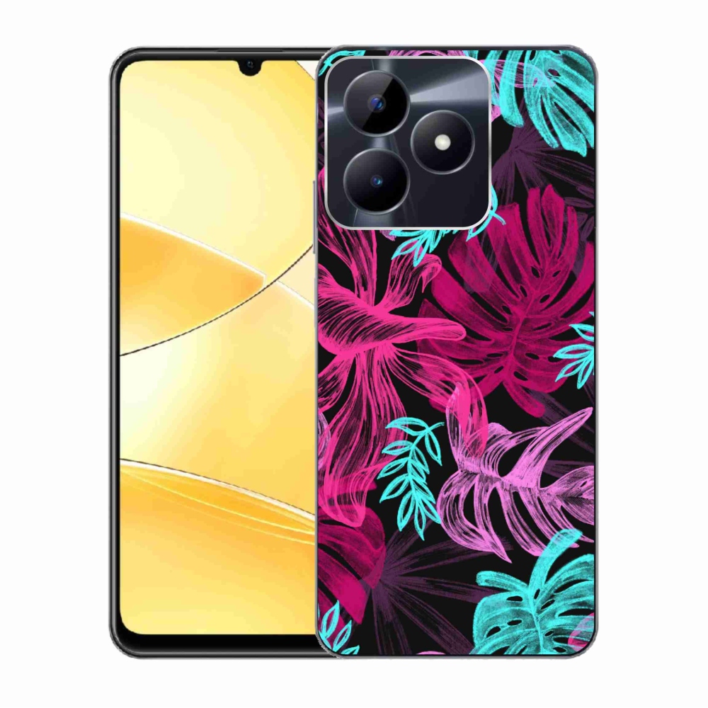Zselés tok mmCase a Realme C51/C53 készülékhez - virágok 1