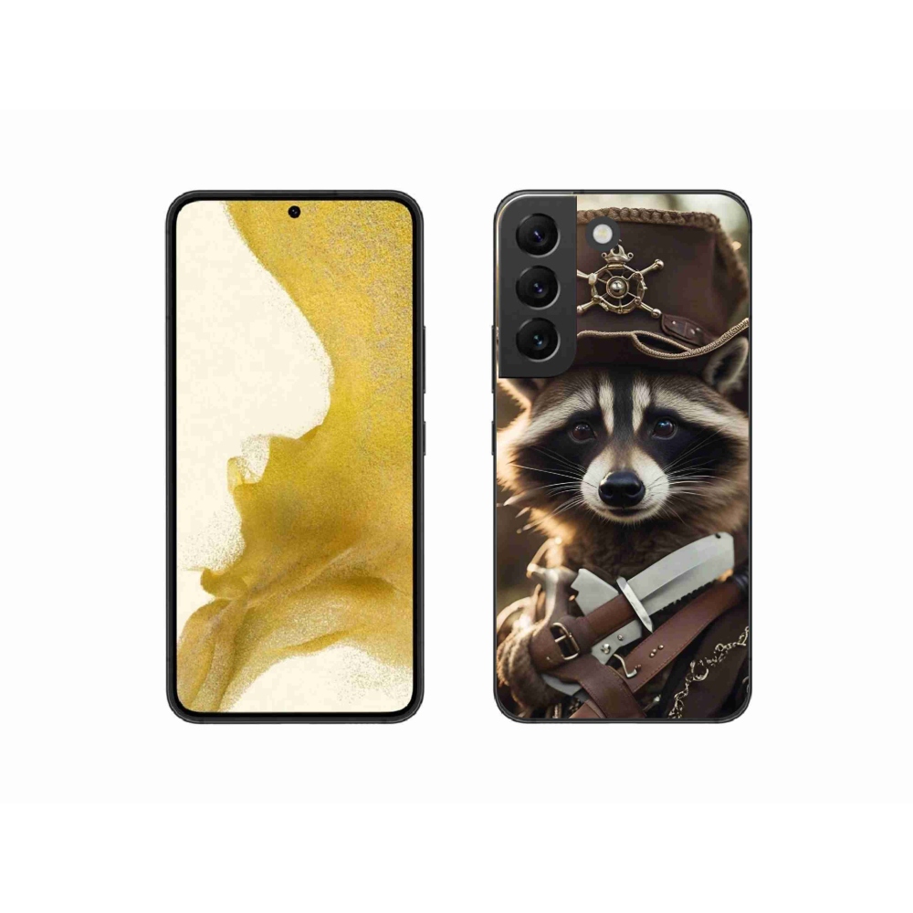 Zselés borítás mmCase Samsung Galaxy S22 5G - mosómedve egyenruhában