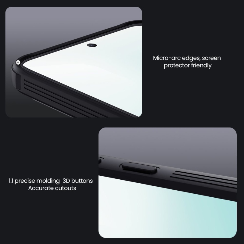 Nillkin CamShield PRO hátlap a Samsung Galaxy A37 készülékhez Fekete