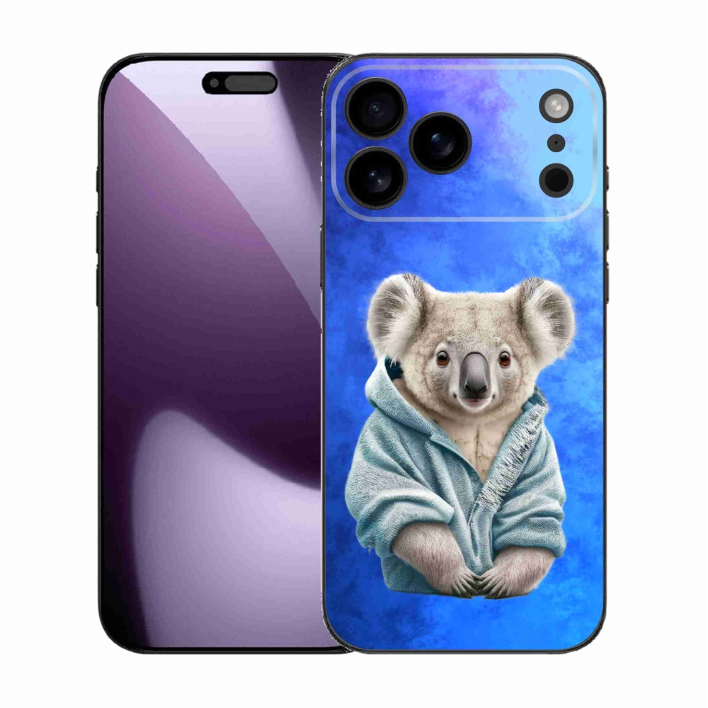 Zselés borítás mmCase iPhone 17 Pro Max készülékhez - koala pulóverben