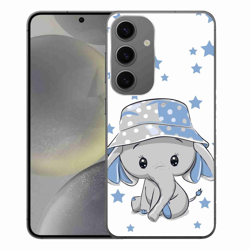 Gél védőhuzat mmCase Samsung Galaxy S24+ - kék elefánthoz