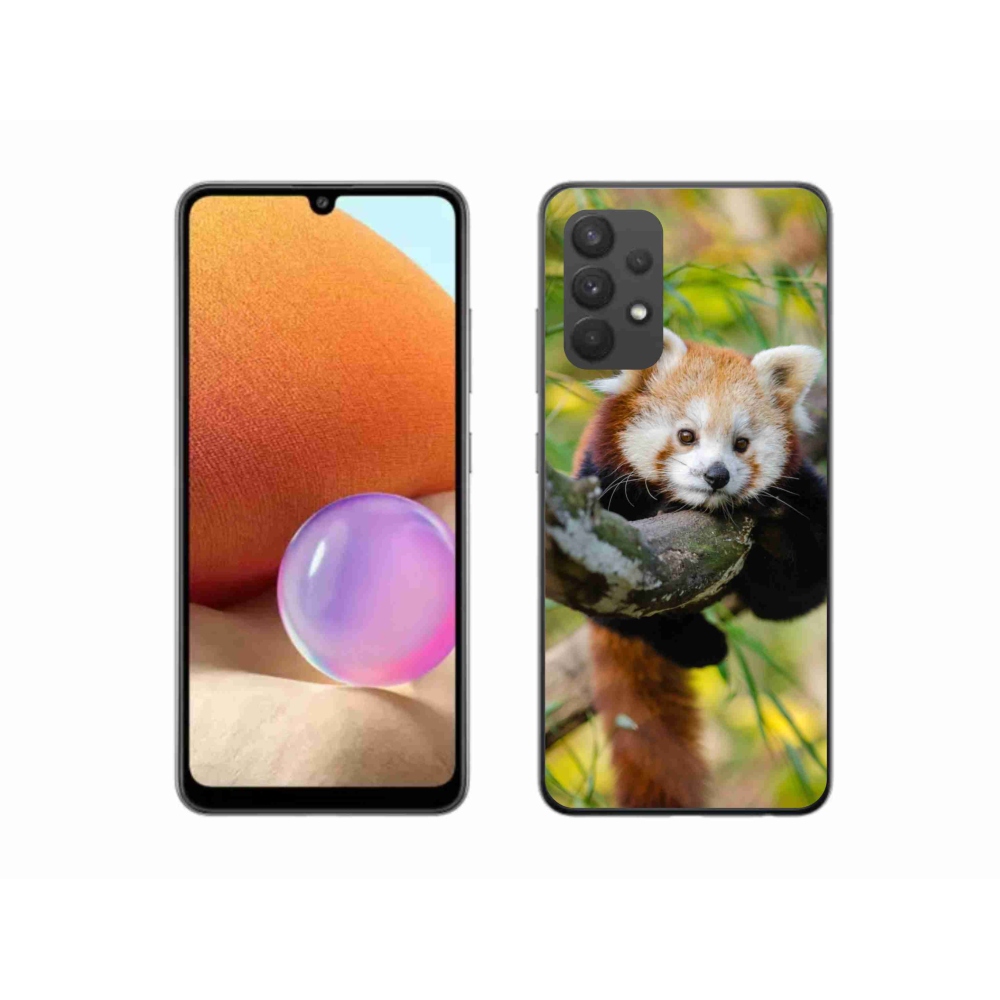 Gél védőhuzat mmCase Samsung Galaxy A32 4G - pandavörös