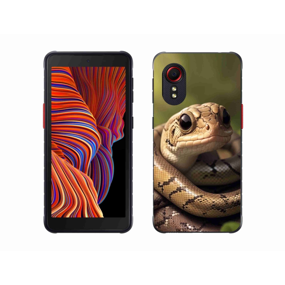 Gél borítás mmCase Samsung Galaxy Xcover 5 - kígyó 1