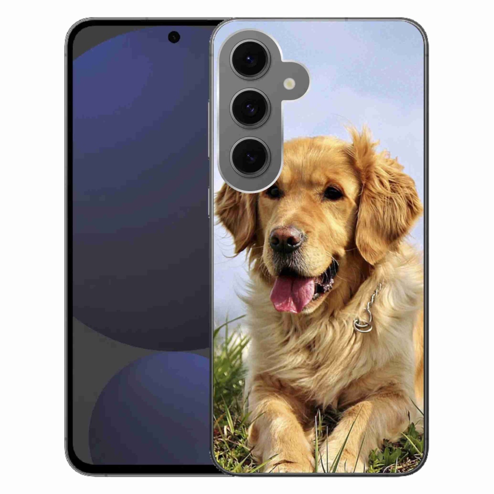 Gél tok mmCase Samsung Galaxy S24 FE készülékhez - arany retriever