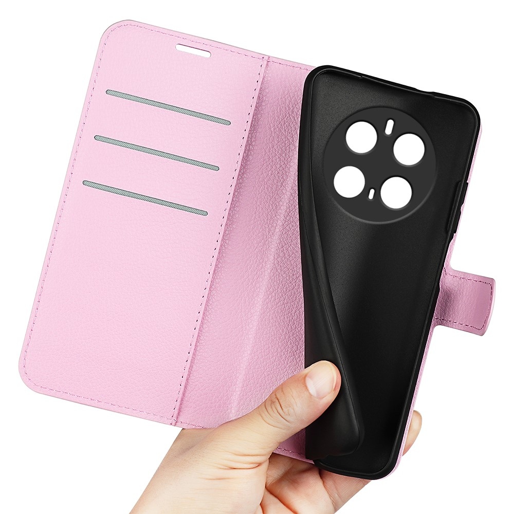 Litchi könyv tok a Honor Magic 7 Pro 5G készülékhez - rózsaszín