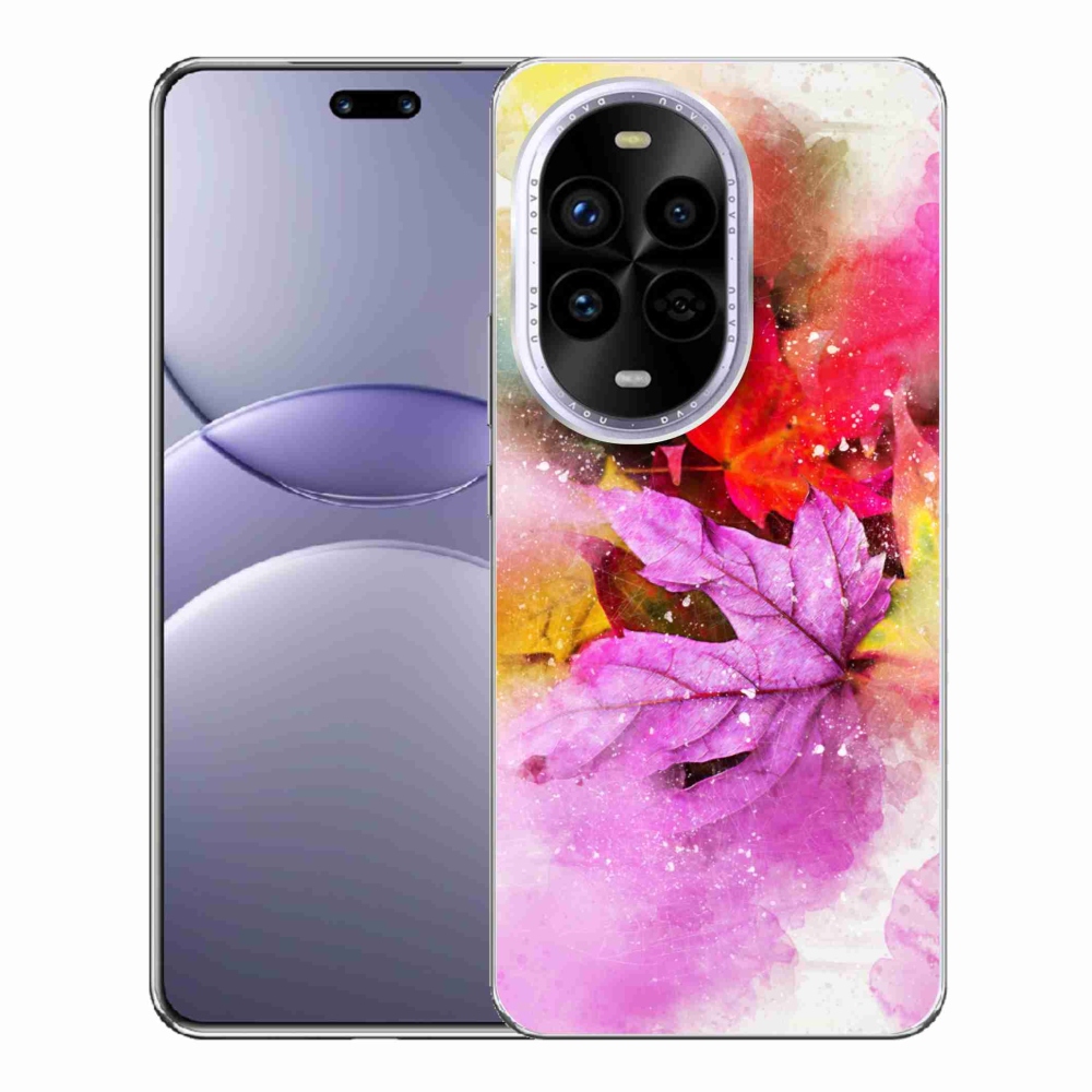 Gél borítás mmCase a Huawei Nova 13 Pro 5G számára - színes levelek