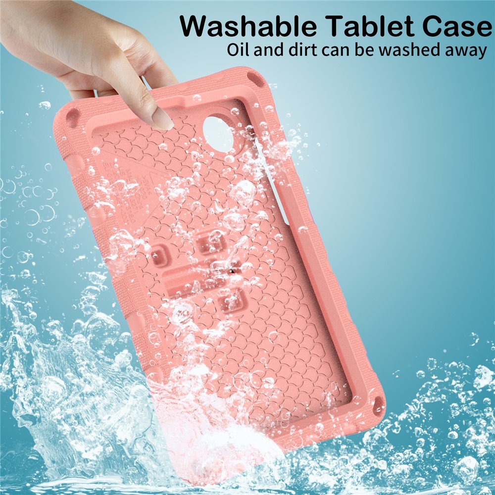 Gyerekek Pillangó EVA tartós tok pánttal Xiaomi Redmi Pad SE 8.7 tablethez - rózsaszínű