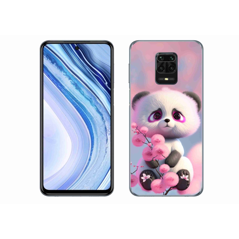 Gél borítás mmCase a Xiaomi Redmi Note 9 Pro-hoz - aranyos panda 1