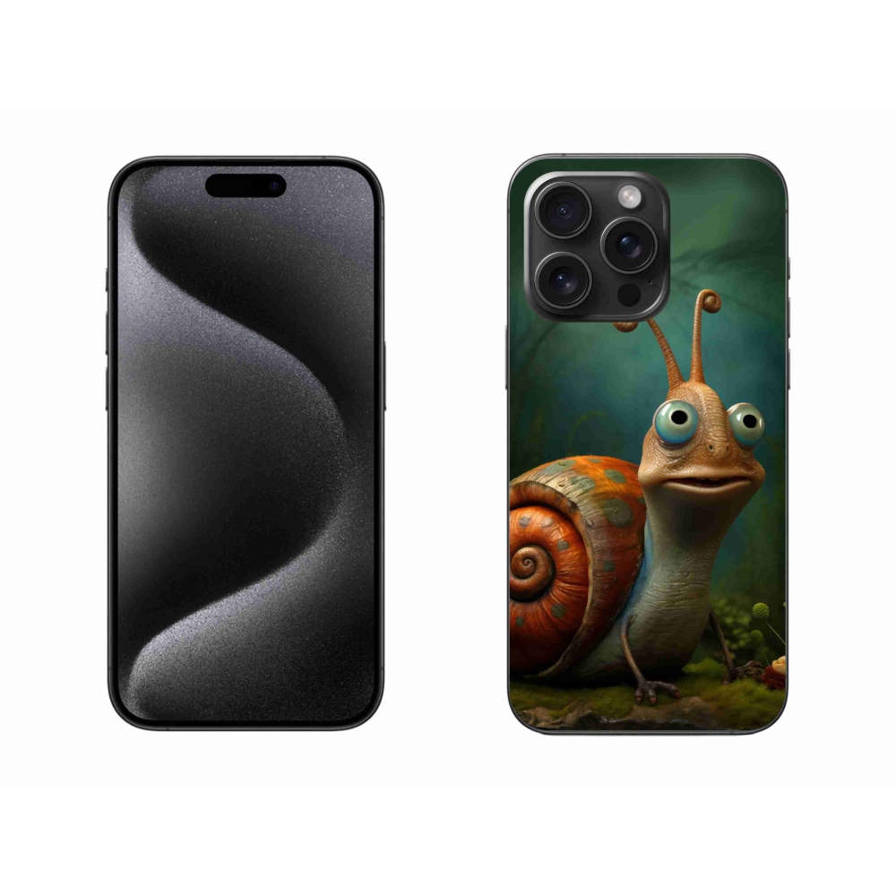 Zselés borítás mmCase iPhone 15 Pro Max készülékhez - csiga