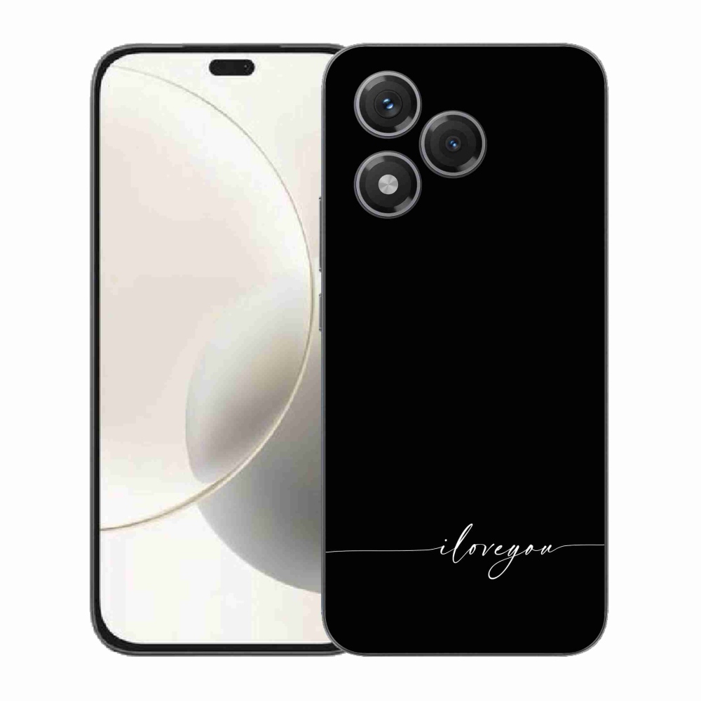 Gél borító mmCase a Honor 400 Lite-hoz - Szeretlek fekete háttérrel