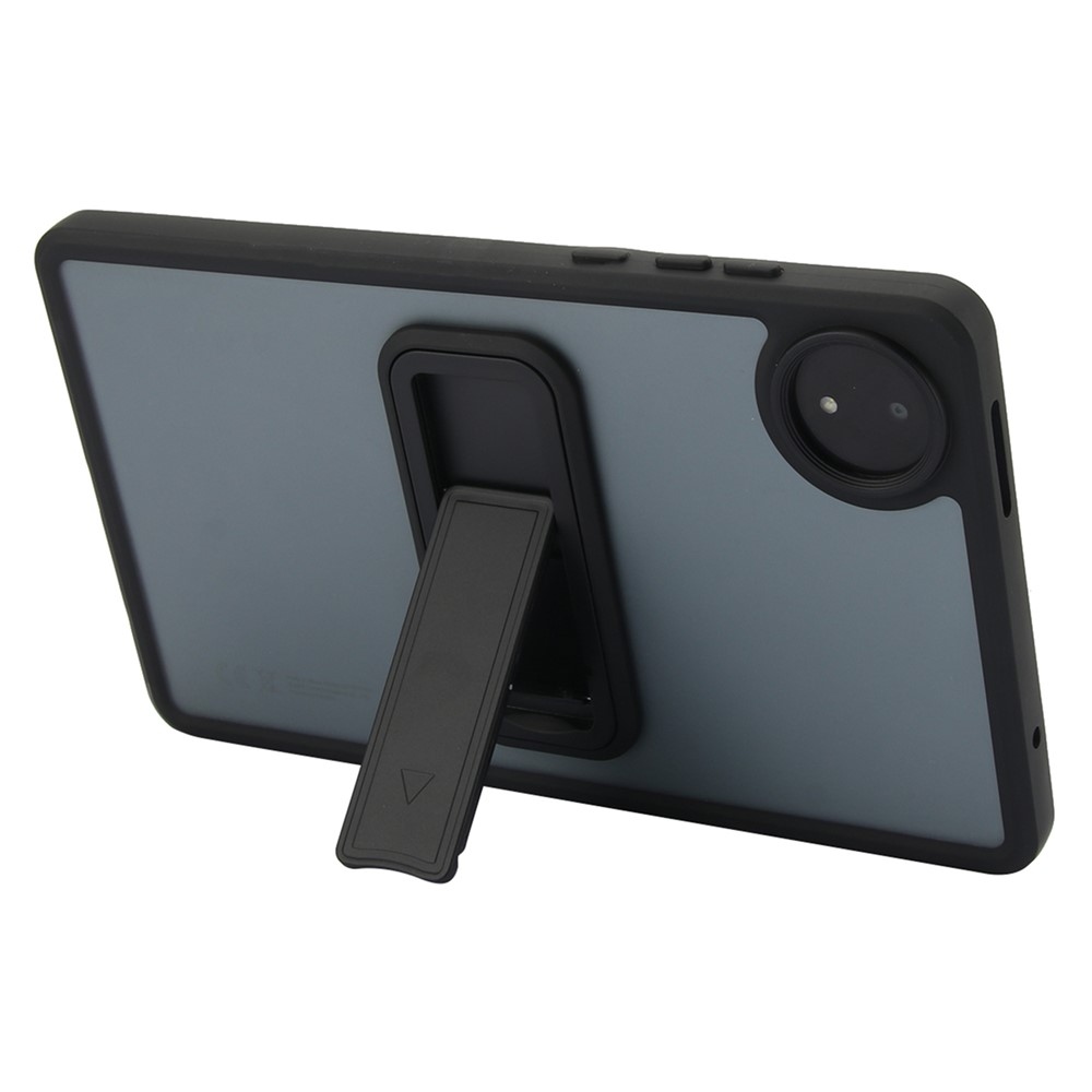 Skiny zselés tok fix hátlappal és flip állvánnyal Xiaomi Redmi Pad SE 8.7-hez - fekete