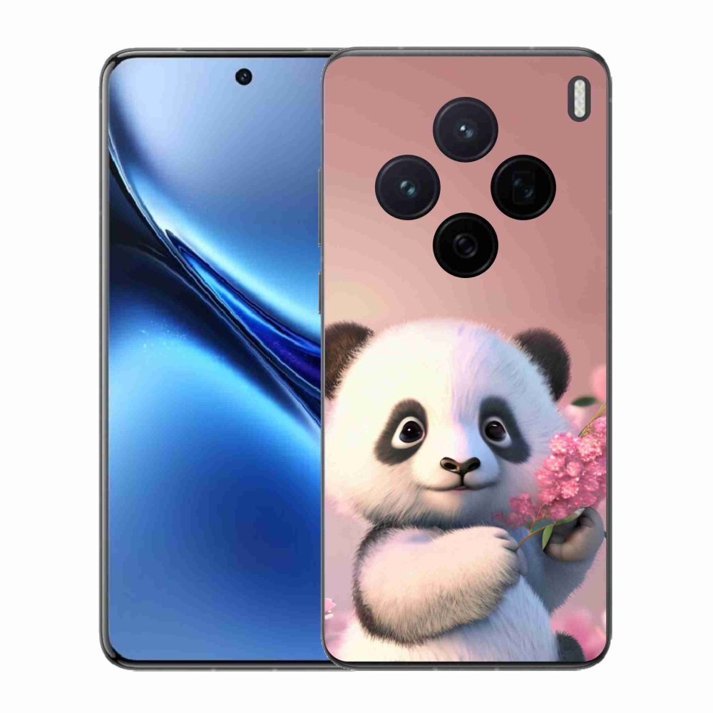 Gél borító mmCase a Vivo X200 5G készülékhez - aranyos panda